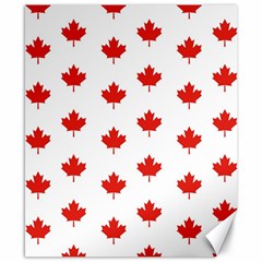 Maple Leaf Canada Emblem Country Canvas 8  X 10  by Celenk