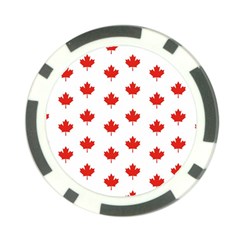 Maple Leaf Canada Emblem Country Poker Chip Card Guard (10 Pack) by Celenk