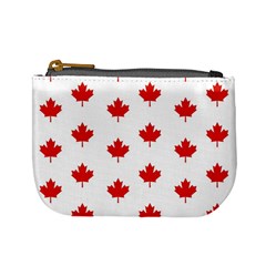 Maple Leaf Canada Emblem Country Mini Coin Purses by Celenk