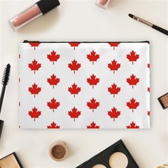 Maple Leaf Canada Emblem Country Cosmetic Bag (large)  by Celenk