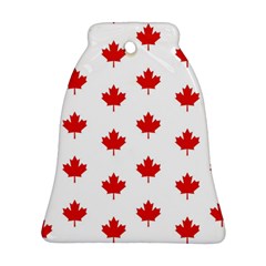 Maple Leaf Canada Emblem Country Bell Ornament (two Sides) by Celenk