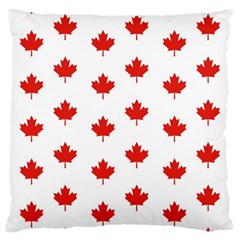 Maple Leaf Canada Emblem Country Large Cushion Case (one Side) by Celenk