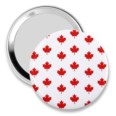 Maple Leaf Canada Emblem Country 3  Handbag Mirrors by Celenk