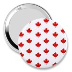 Maple Leaf Canada Emblem Country 3  Handbag Mirrors Front