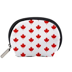 Maple Leaf Canada Emblem Country Accessory Pouches (small)  by Celenk