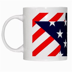 Patriotic Usa Stars Stripes Red White Mugs by Celenk