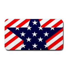 Patriotic Usa Stars Stripes Red Medium Bar Mats by Celenk