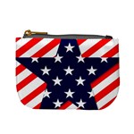 Patriotic Usa Stars Stripes Red Mini Coin Purses Front