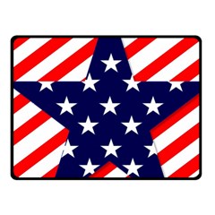 Patriotic Usa Stars Stripes Red Fleece Blanket (small) by Celenk