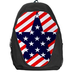 Patriotic Usa Stars Stripes Red Backpack Bag by Celenk