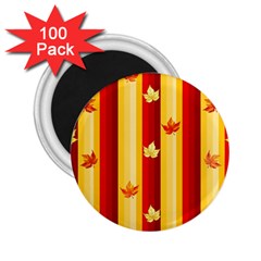 Autumn Fall Leaves Vertical 2 25  Magnets (100 Pack)  by Celenk