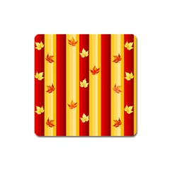 Autumn Fall Leaves Vertical Square Magnet by Celenk