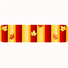 Autumn Fall Leaves Vertical Large Bar Mats by Celenk