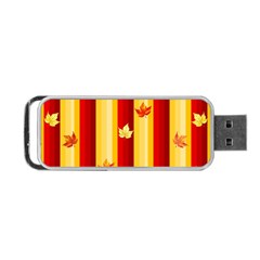 Autumn Fall Leaves Vertical Portable Usb Flash (one Side) by Celenk