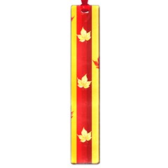 Autumn Fall Leaves Vertical Large Book Marks by Celenk