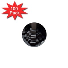 Fractal Render Cube Cubic Shape 1  Mini Buttons (100 Pack)  by Celenk