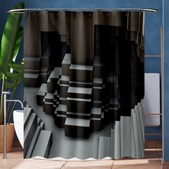 Fractal Render Cube Cubic Shape Shower Curtain 60  X 72  (medium)  by Celenk