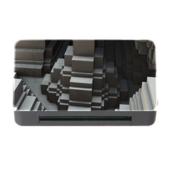 Fractal Render Cube Cubic Shape Memory Card Reader With Cf by Celenk