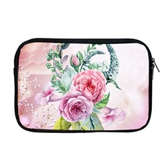 Flowers And Leaves In Soft Purple Colors Apple Macbook Pro 17  Zipper Case by FantasyWorld7