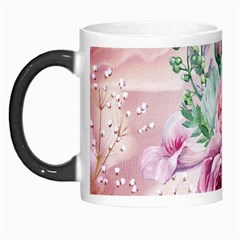 Flowers And Leaves In Soft Purple Colors Morph Mugs by FantasyWorld7