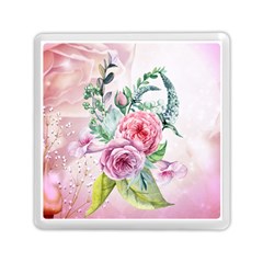 Flowers And Leaves In Soft Purple Colors Memory Card Reader (square)  by FantasyWorld7