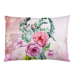 Flowers And Leaves In Soft Purple Colors Pillow Case (two Sides) by FantasyWorld7