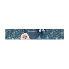 Funny Santa Claus With Snowman Flano Scarf (mini) by FantasyWorld7