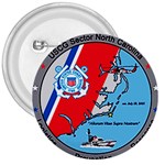 Coast Guard Sector North Carolina  3  Buttons Front