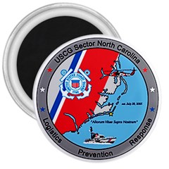 Coast Guard Sector North Carolina  3  Magnets by Bigfootshirtshop