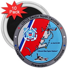 Coast Guard Sector North Carolina  3  Magnets (10 Pack)  by Bigfootshirtshop