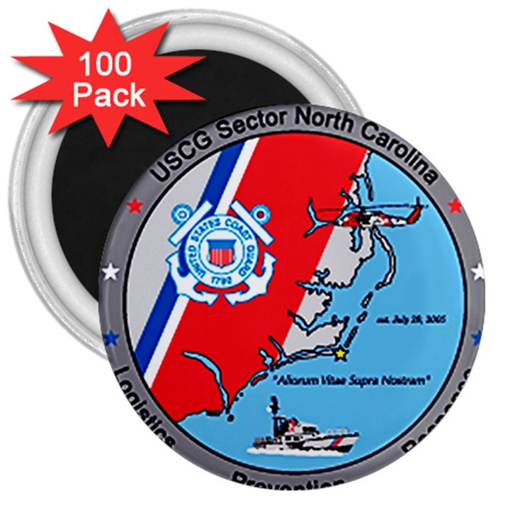 Coast Guard Sector North Carolina  3  Magnets (100 pack)