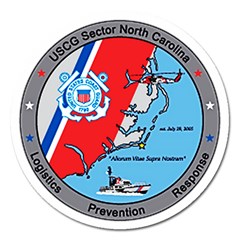 Coast Guard Sector North Carolina  Magnet 5  (round) by Bigfootshirtshop