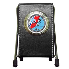 Coast Guard Sector North Carolina  Pen Holder Desk Clocks by Bigfootshirtshop