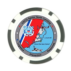 Coast Guard Sector North Carolina  Poker Chip Card Guard by Bigfootshirtshop