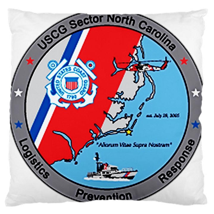 Coast Guard Sector North Carolina  Large Cushion Case (Two Sides)