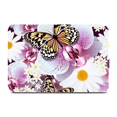 Butterflies With White And Purple Flowers  Plate Mats