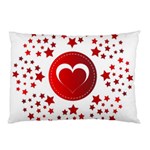 Monogram Heart Pattern Love Red Pillow Case 26.62 x18.9  Pillow Case