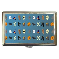 Halloween Cats Pumpkin Pattern Bat Cigarette Money Cases by Celenk