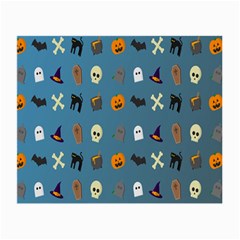 Halloween Cats Pumpkin Pattern Bat Small Glasses Cloth by Celenk