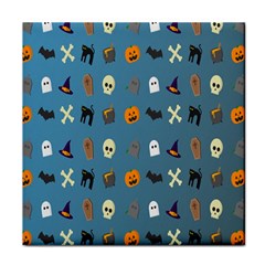 Halloween Cats Pumpkin Pattern Bat Face Towel by Celenk