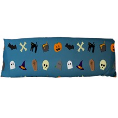 Halloween Cats Pumpkin Pattern Bat Body Pillow Case (dakimakura) by Celenk