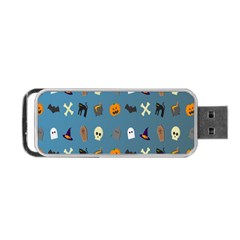 Halloween Cats Pumpkin Pattern Bat Portable Usb Flash (one Side) by Celenk