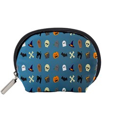 Halloween Cats Pumpkin Pattern Bat Accessory Pouches (small)  by Celenk