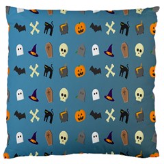 Halloween Cats Pumpkin Pattern Bat Standard Flano Cushion Case (one Side) by Celenk