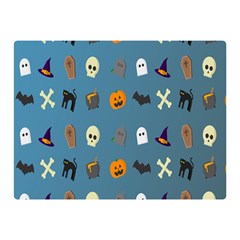 Halloween Cats Pumpkin Pattern Bat Double Sided Flano Blanket (mini)  by Celenk