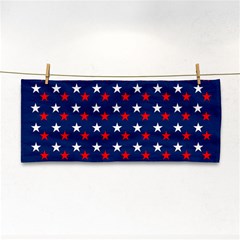 Patriotic Red White Blue Stars Blue Background Cosmetic Storage Cases by Celenk