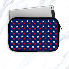 Patriotic Red White Blue Stars Blue Background Apple Ipad Mini Zipper Cases by Celenk