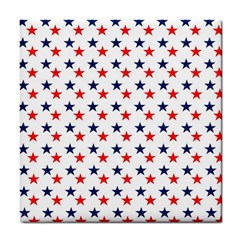 Patriotic Red White Blue Stars Usa Tile Coasters by Celenk