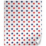 Patriotic Red White Blue Stars Usa Canvas 8  x 10  8.15 x9.66  Canvas - 1