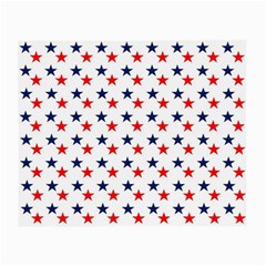 Patriotic Red White Blue Stars Usa Small Glasses Cloth (2-side) by Celenk